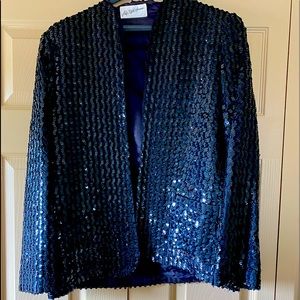 Black Saks 5th Avenue Sequin Jacket